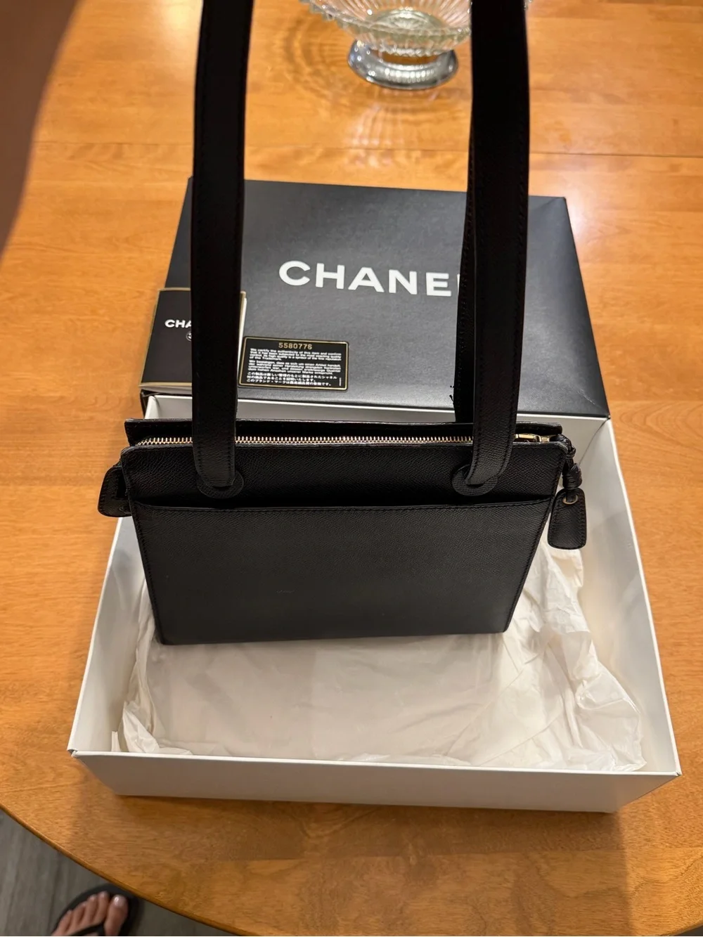 CHANEL Caviar Leather Shoulder Bag
